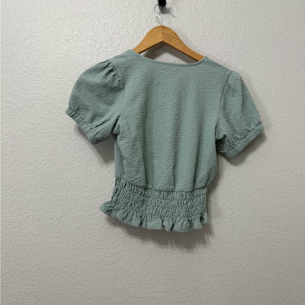 Madewell Cropped Peplum Top - Picture 4 of 4